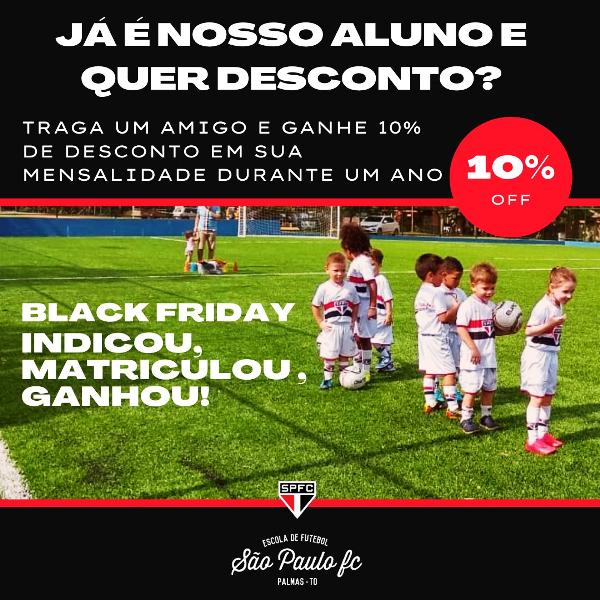  ganhe 10% de desconto na mensalidade durante o ano todo na escola SPFC Palmas
