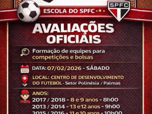 Escola do SPFC promove Seletiva para montar equipes