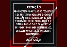 Escola do SPFC fica paralisada por tempo indeterminado