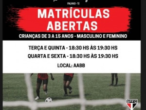 Escola do SPFC abre matrícula para o Babyfoot