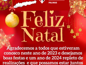 FELIZ NATAL! SÃO OS VOTOS DA ESCOLA DO SPFC PALMAS